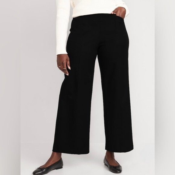 NWOT! Black High-Waisted Pull-On Pixie Wide-Leg Pants for Women - Multiple 💜 - Picture 14 of 16